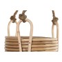 Set de pots de fleurs Home ESPRIT Naturel osier Corde 31 x 31 x 23 cm (3 Pièces)