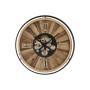 Reloj de Pared Home ESPRIT Negro Natural Cristal Madera de pino 87,2 X 8 X 87,2 cm