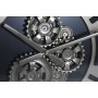 Reloj de Pared Home ESPRIT Champán Metal Cristal 80 x 10 x 80 cm