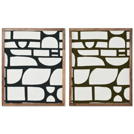 Cuadro Home ESPRIT Azul Verde Moderno 60 x 3 x 75 cm (2 Unidades)