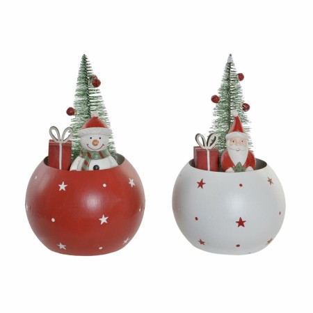 Décorations de Noël DKD Home Decor Métal (11 x 10 x 18 cm) (2 pcs)