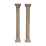 Statues de jardin Home ESPRIT bois de teck 36 x 36 x 229 cm Colonne