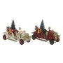 Décorations de Noël DKD Home Decor Voiture Polyester Métal (2 pcs) (17.5 x 7 x 10.5 cm)