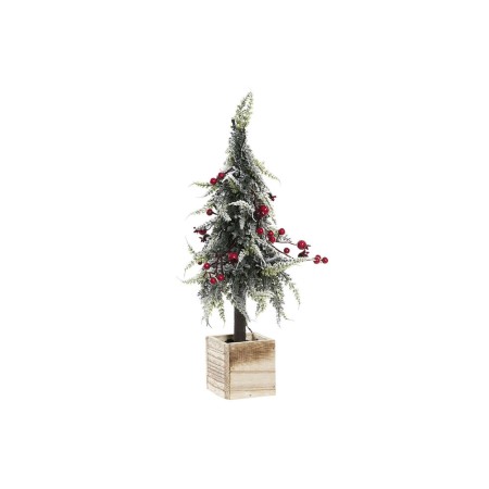 Sapin de Noël DKD Home Decor PVC LED Bois MDF Enneigé (17 x 17 x 45 cm)