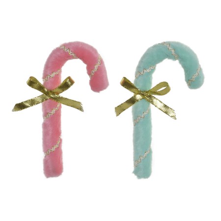 Décorations de Noël DKD Home Decor Polyester (2 pcs) (8 x 2 x 16 cm)