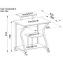 Escritorio Techly ICA-TB 218 Haya Madera MDF 70 X 81 X 51 cm