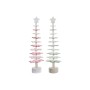 Sapin de Noël DKD Home Decor Bois MDF (2 pcs) (14 x 14 x 51 cm)
