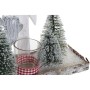 Bougeoir DKD Home Decor Bois Verre Arbre (30 x 12 x 32 cm)