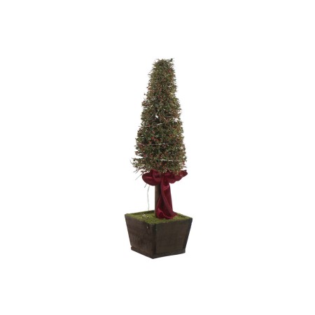 Sapin de Noël DKD Home Decor Rotin LED Lien (13 x 25 x 47 cm)