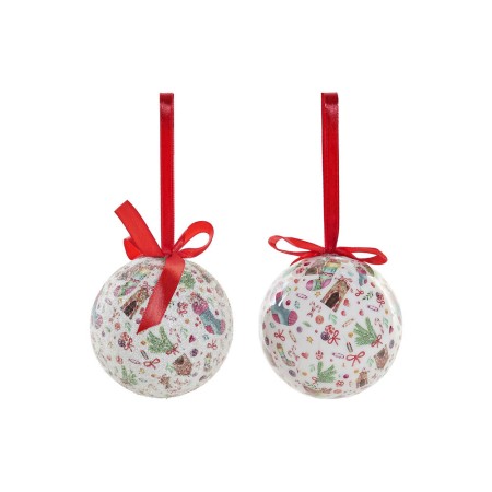 Boules de Noël DKD Home Decor PVC (7 pcs) (7.5 x 7.5 x 12 cm) (25 x 21.5 x 16 cm)