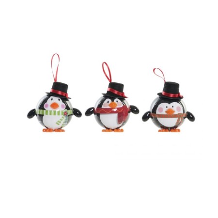 Ensemble Décorations de Noël DKD Home Decor Pingouin PVC (11 x 8 x 15 cm) (3 pcs)