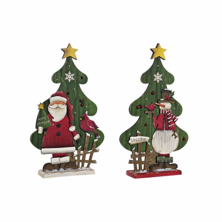 Décorations de Noël DKD Home Decor Bois (2 pcs) (23 x 6 x 39 cm)