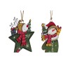 Décorations de Noël DKD Home Decor Bois Corde Étoile Père Noël (38 x 12 x 59 cm) (6 Unités)