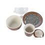 Tetera Home ESPRIT Amarillo Rojo Cristal Porcelana 1 L (4 Unidades)