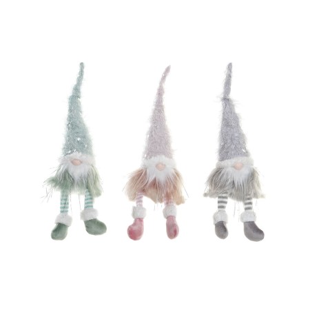 Décorations de Noël DKD Home Decor Polyester (3 pcs) (9 x 9 x 38 cm)