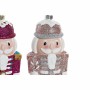 Décorations de Noël DKD Home Decor Plastique Paillettes (2 pcs) (6 x 4 x 11.5 cm)
