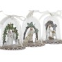 Décorations de Noël DKD Home Decor Naissance/Crèche (3 pcs) (8 x 8 x 8.5 cm)