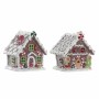 Décorations de Noël DKD Home Decor Résine Maison (2 pcs) (13 x 10 x 14 cm)
