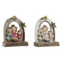 Décorations de Noël DKD Home Decor Doré Marron Blanc (13.5 x 8 x 17 cm) (2 pcs)