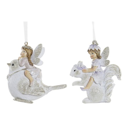 Décorations de Noël DKD Home Decor Résine (2 pcs) (9 x 5 x 9 cm)