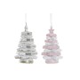 Décorations de Noël DKD Home Decor Résine Arbre (2 pcs) (4 x 4 x 8 cm)