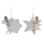 Décorations de Noël DKD Home Decor Résine Étoile (2 pcs) (9 x 3 x 9 cm)