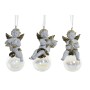 Décorations de Noël DKD Home Decor Résine (3 pcs) (4.5 x 4.5 x 9.5 cm)