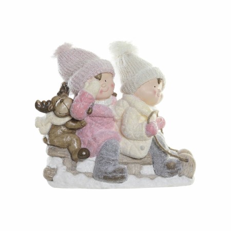 Décorations de Noël DKD Home Decor Fibre de Verre Enfants (46 x 23 x 38 cm)