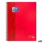 Cuaderno Oxford EUROPEANBOOK 1 Rojo A4+ 80 Hojas 5 Piezas (25 Unidades)
