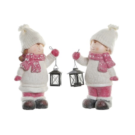 Décorations de Noël DKD Home Decor Fibre de Verre Enfants (2 pcs) (24 x 12 x 42 cm)