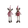 Décorations de Noël DKD Home Decor Polyester Renne (12 x 9 x 50 cm) (2 Unités)