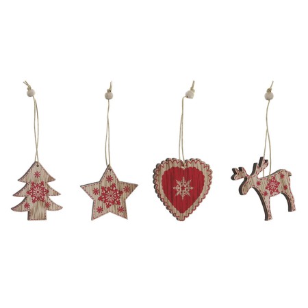 Décorations de Noël DKD Home Decor Bois MDF (2 pcs)