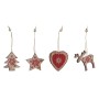 Décorations de Noël DKD Home Decor Bois MDF (2 pcs)