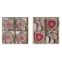 Décorations de Noël DKD Home Decor Bois MDF (2 pcs)