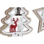 Décorations de Noël DKD Home Decor Bois (2 pcs) (12.5 x 1 x 12.5 cm)