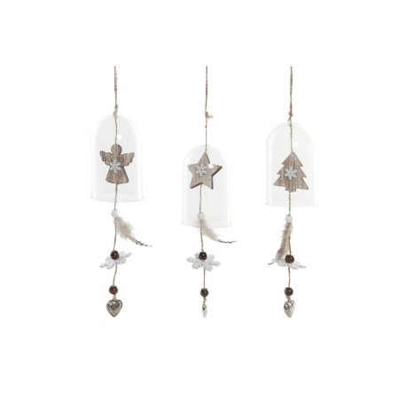 Décorations de Noël DKD Home Decor Bois Plastique (3 pcs) (5 x 5 x 33.5 cm)