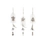 Décorations de Noël DKD Home Decor Bois Plastique (3 pcs) (5 x 5 x 33.5 cm)