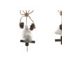 Décorations de Noël DKD Home Decor Bois Corde (3 pcs) (8 x 2 x 33 cm)