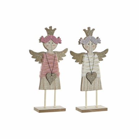 Décorations de Noël DKD Home Decor Bois (2 pcs) (13 x 4.5 x 26.5 cm)