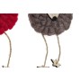 Décorations de Noël DKD Home Decor Polyester Bois Renne (3 pcs) (8 x 3 x 26 cm)