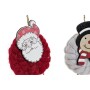 Décorations de Noël DKD Home Decor Polyester Bois Père Noël (3 pcs) (8 x 3 x 26 cm)