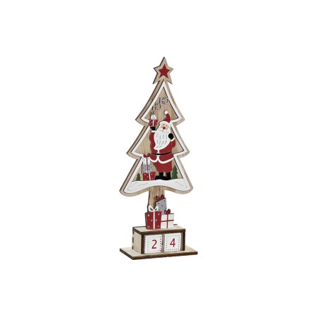 Calendrier en Bois DKD Home Decor Noël Père Noël (11 x 5 x 28 cm)