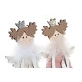 Décorations de Noël DKD Home Decor Bois Polyester (8 x 4 x 20 cm) (2 pcs)