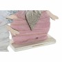 Décorations de Noël DKD Home Decor Polyester Bois (2 pcs) (15 x 5 x 15 cm)
