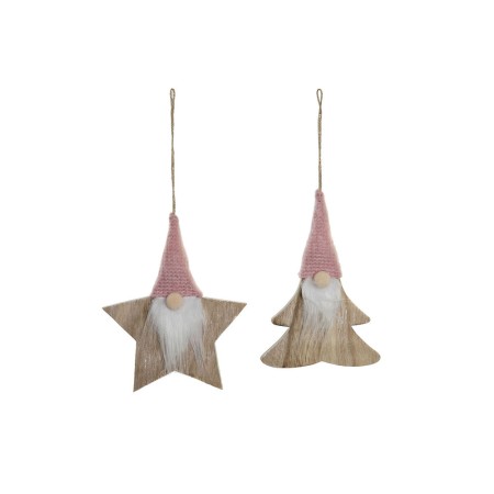 Décorations de Noël DKD Home Decor Bois (2 pcs) (16 x 2 x 20 cm)
