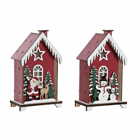 Décorations de Noël DKD Home Decor Bois (2 pcs) (9.5 x 5.5 x 16 cm)