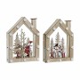 Décorations de Noël DKD Home Decor Bois Père Noël (2 pcs) (15.5 x 4 x 22 cm)