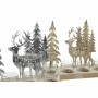 Bougeoirs de Noël DKD Home Decor Bois (2 pcs) (4 Pièces) (28 x 10 x 21 cm)