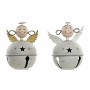 Décorations de Noël DKD Home Decor Métal Ange (9 x 9 x 13 cm) (2 pcs)