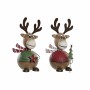 Décorations de Noël DKD Home Decor Métal Renne (2 pcs) (16 x 14 x 26 cm)